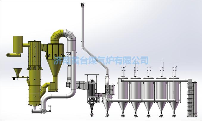 雙段式循環流化床氣化爐